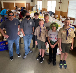 Boy Scouts Thanksgiving Donations