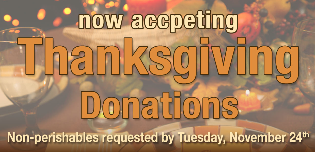 St. Gregory's Pantry is accepting non-perishable donations for Thanksgiving